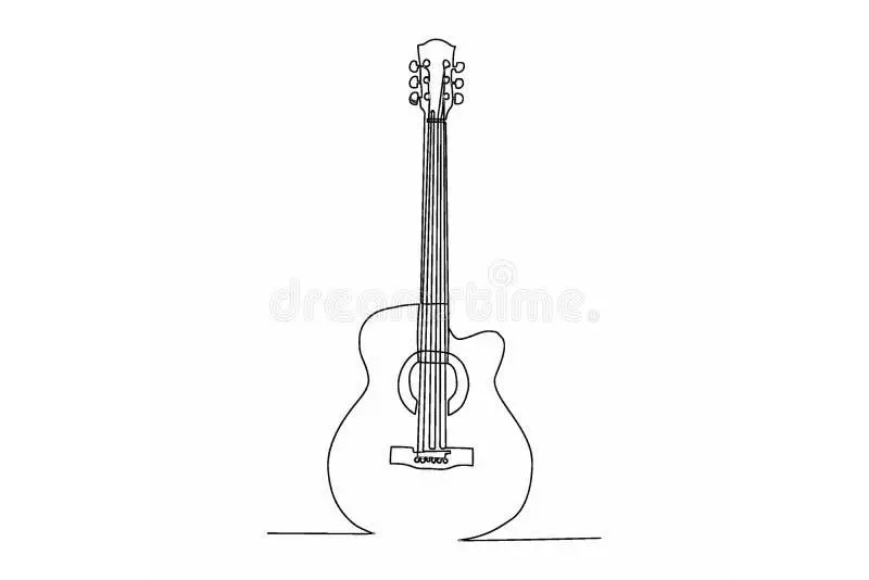 Guitar coloring pages printable for kids