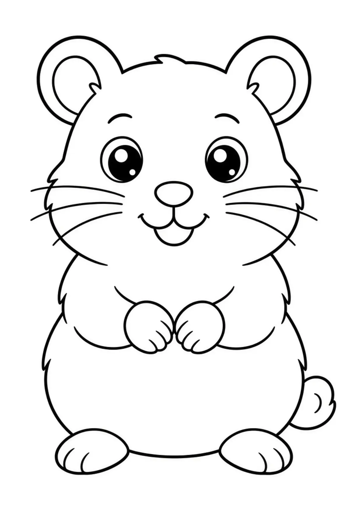 Hamster coloring pages