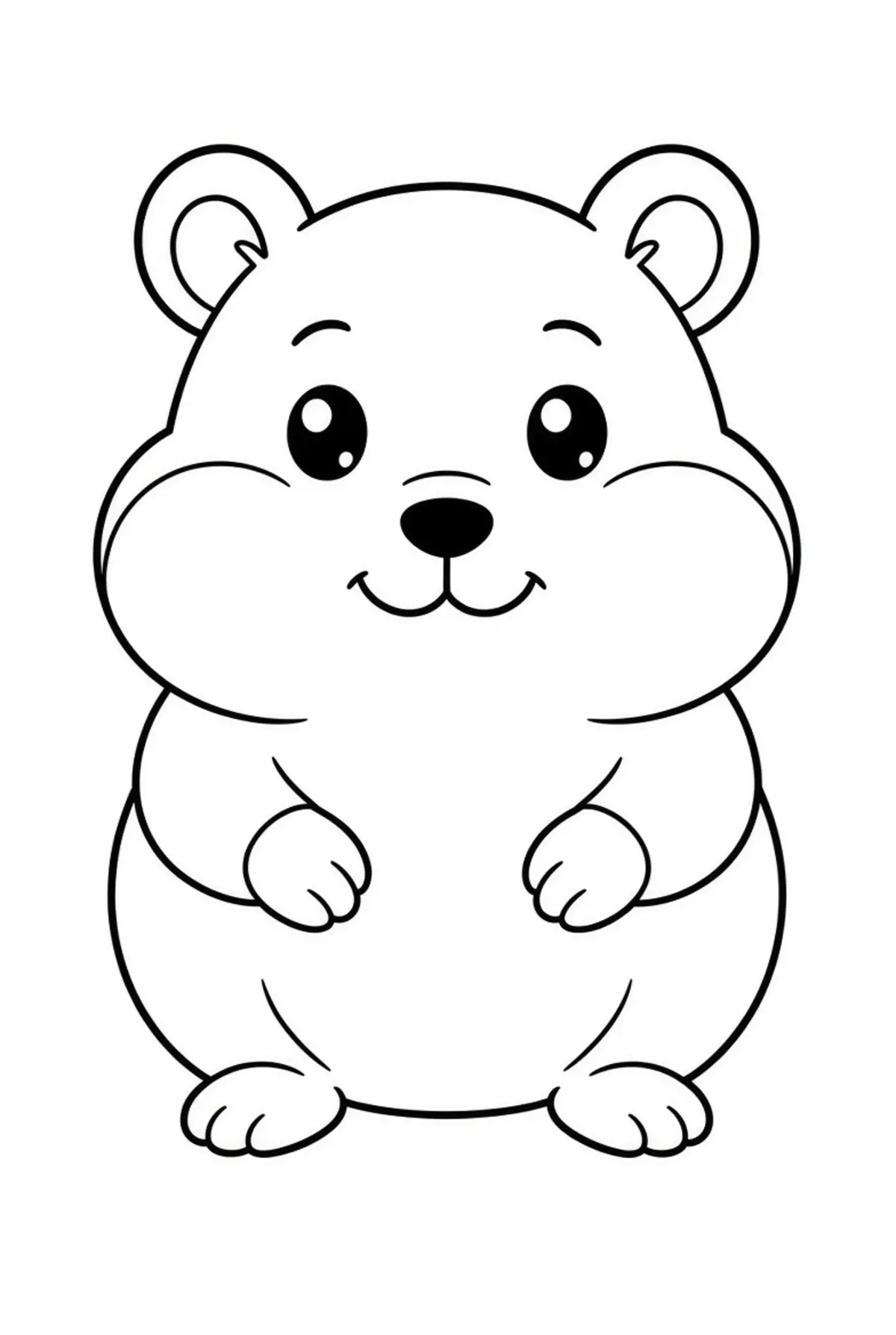 Hamster coloring pages printable for kids