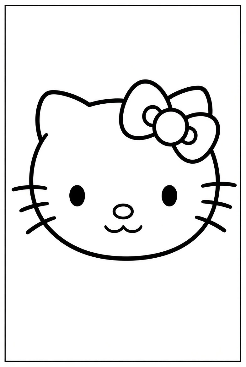 Hello Kitty coloring page