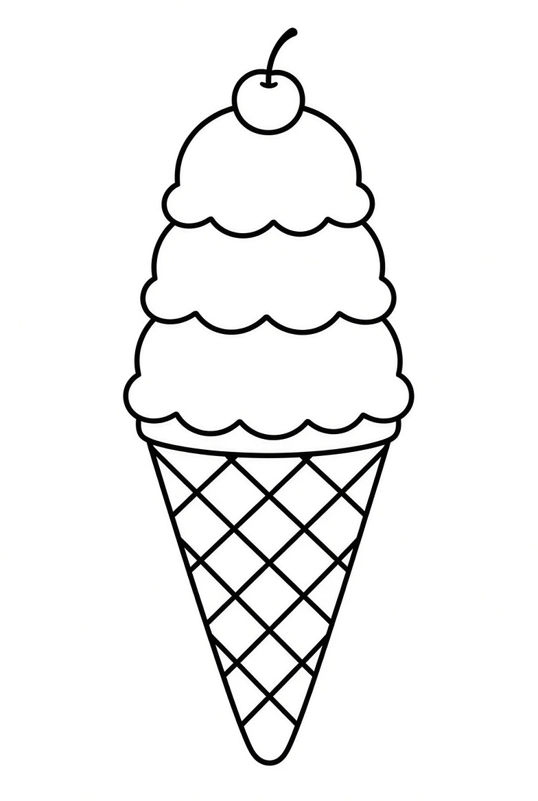 Ice Cream coloring pages