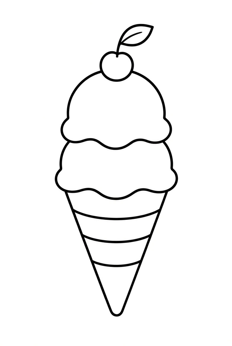 Ice Cream coloring pages printable for kids