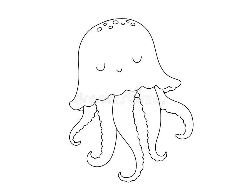 Jellyfish coloring pages printable for kids