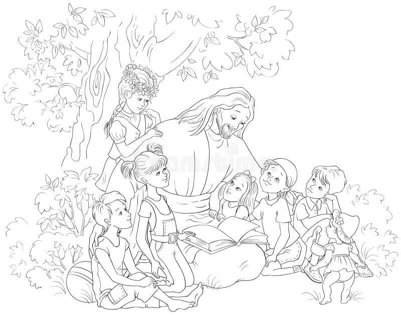 Jesus drawing page for kids