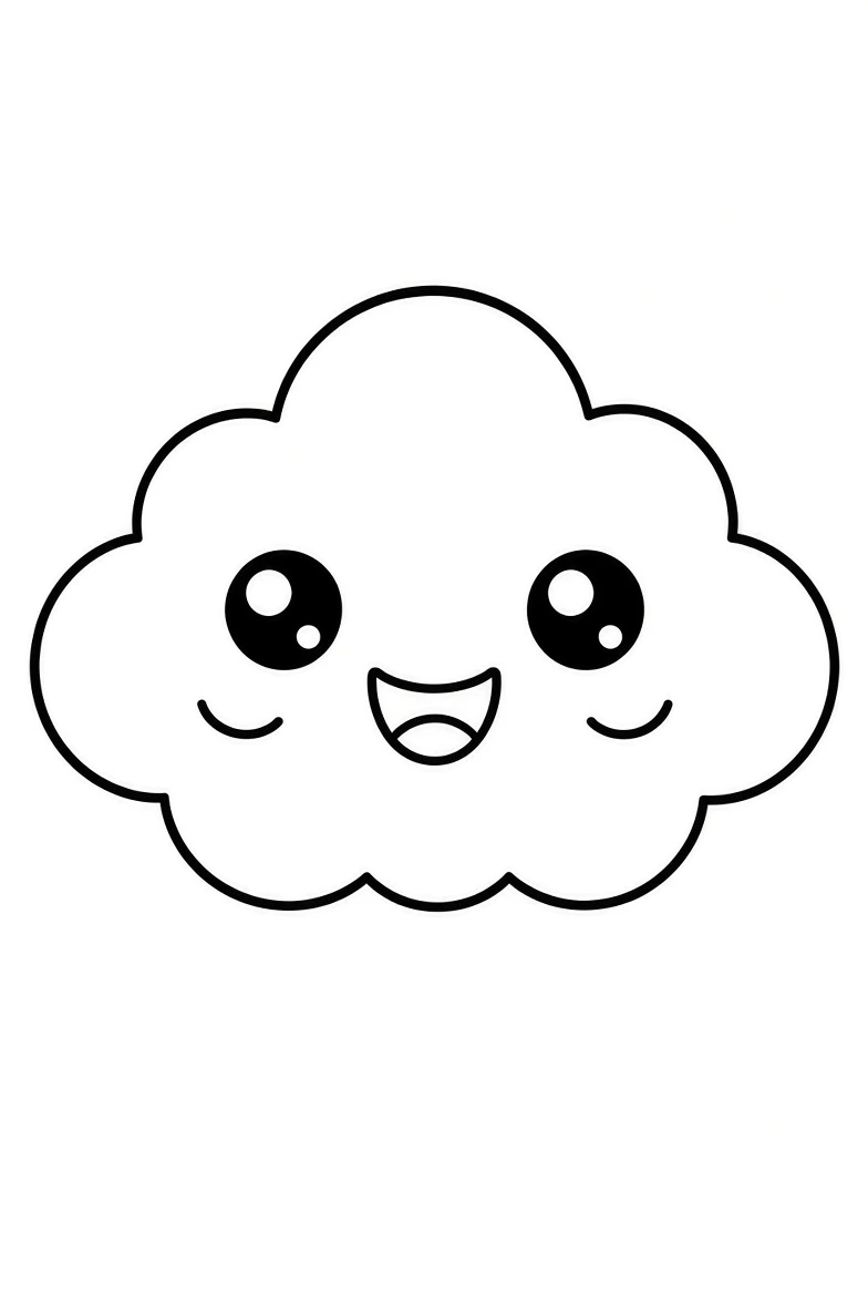 Kawaii coloring page