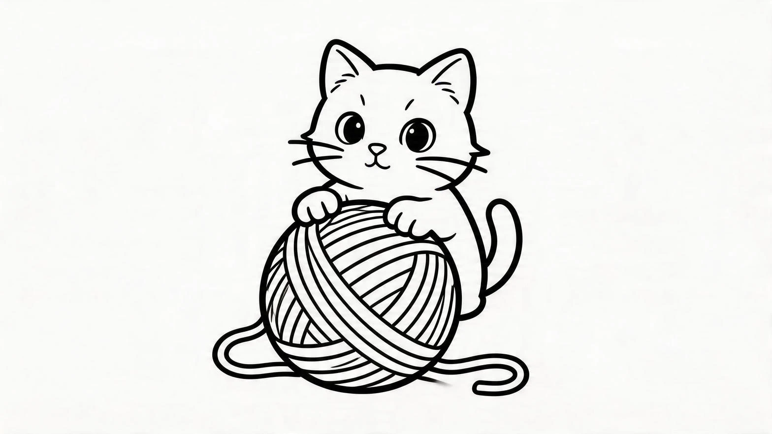 Kitten coloring pages