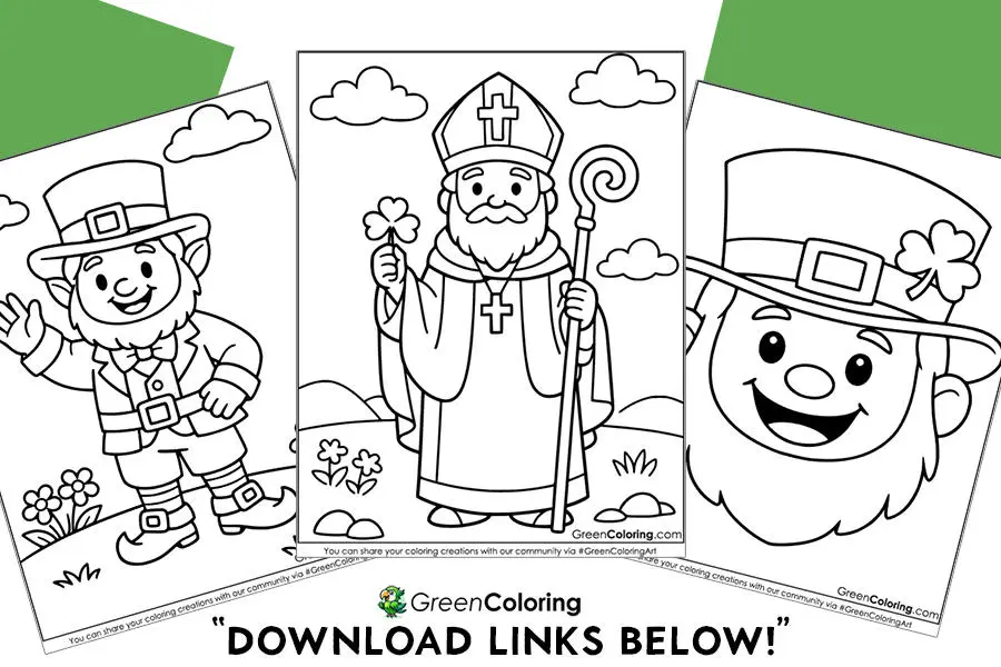 Leprechaun coloring pages