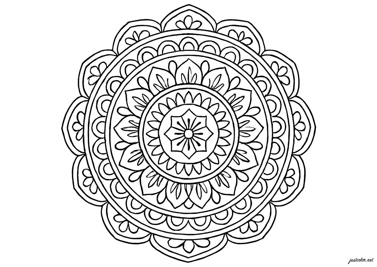 Mandala coloring pages