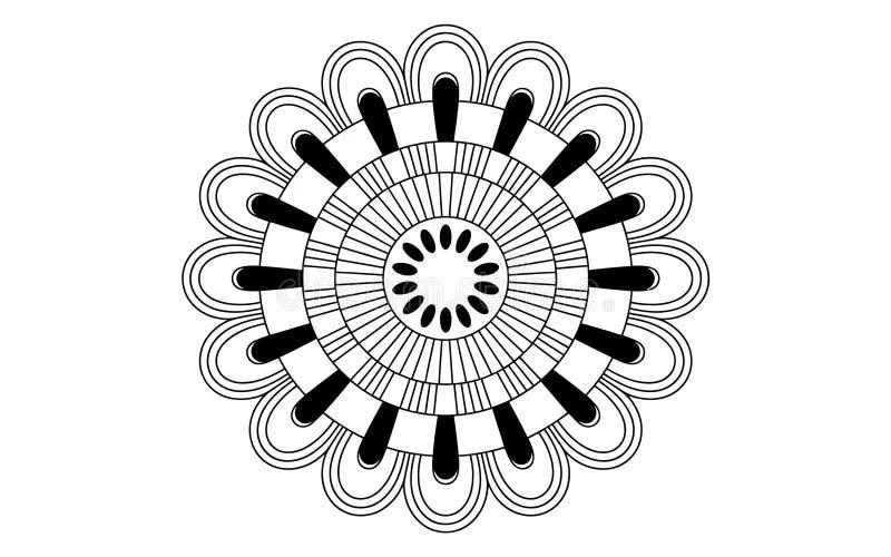 Cute Mandala color page for kids
