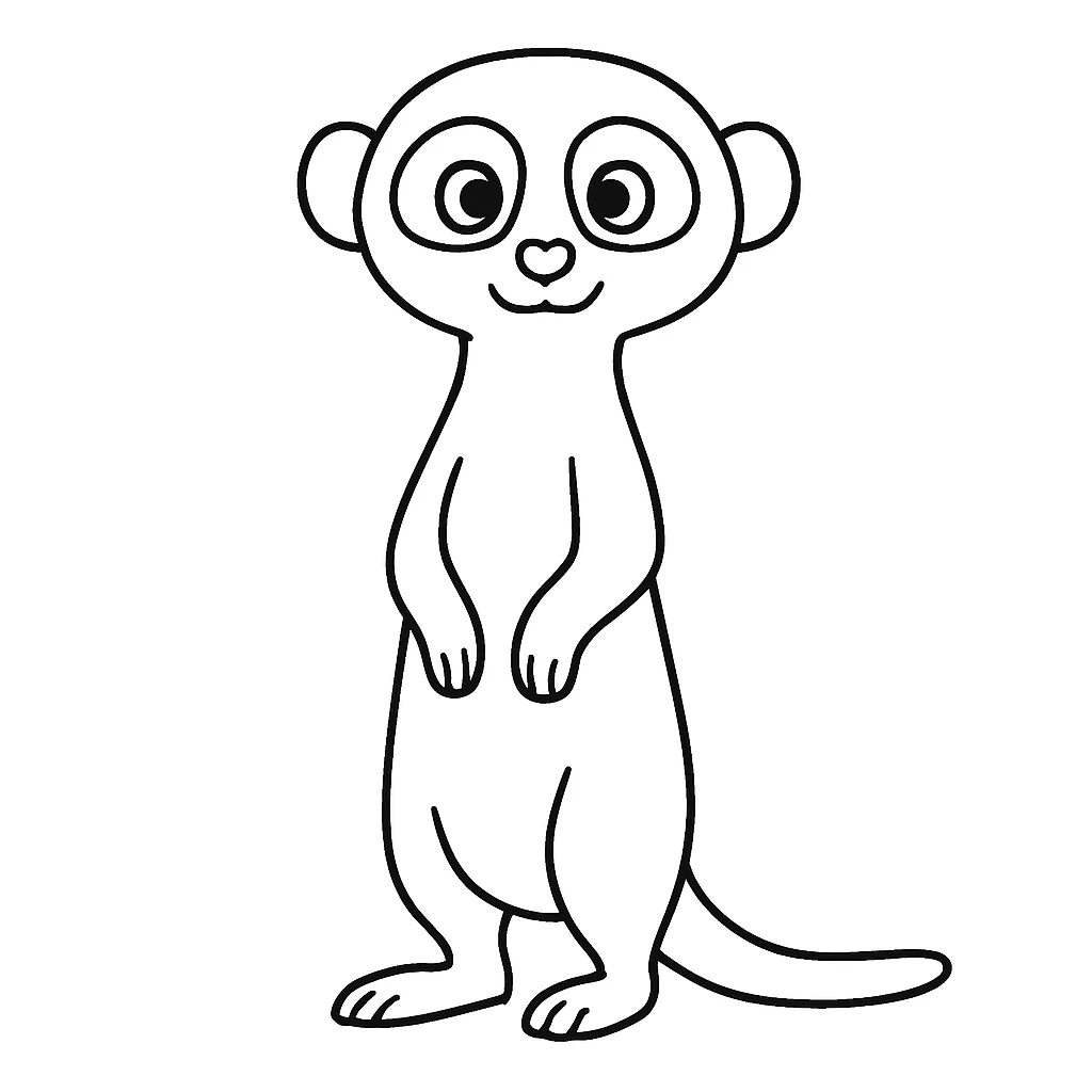 Meerkat coloring pages