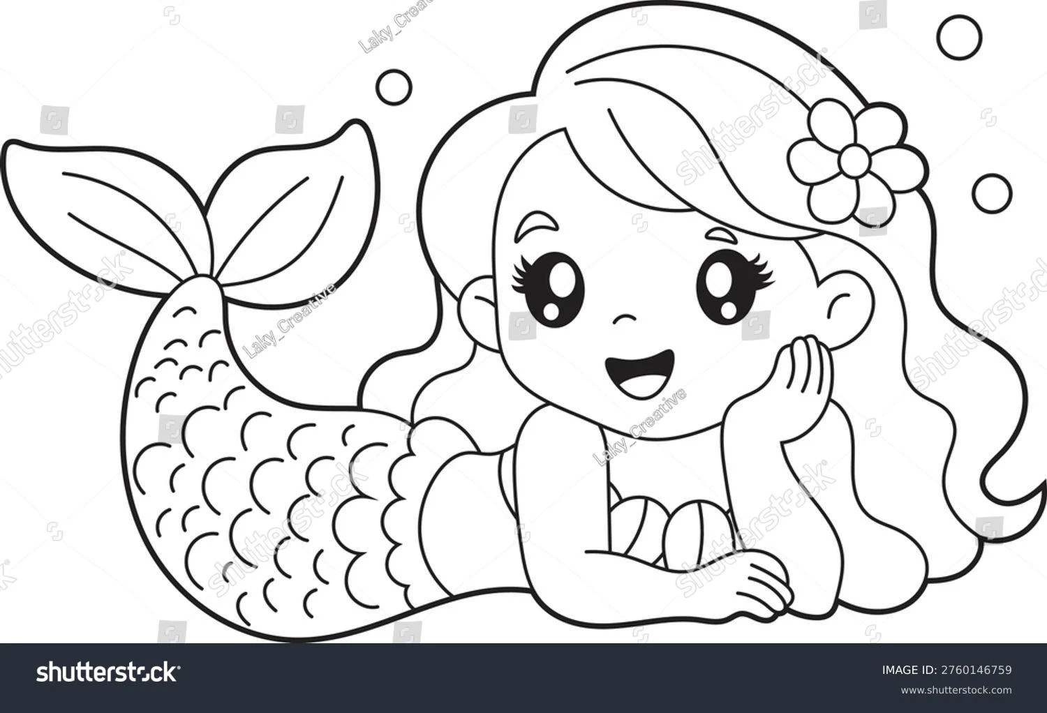 Mermaid coloring pages printable for kids