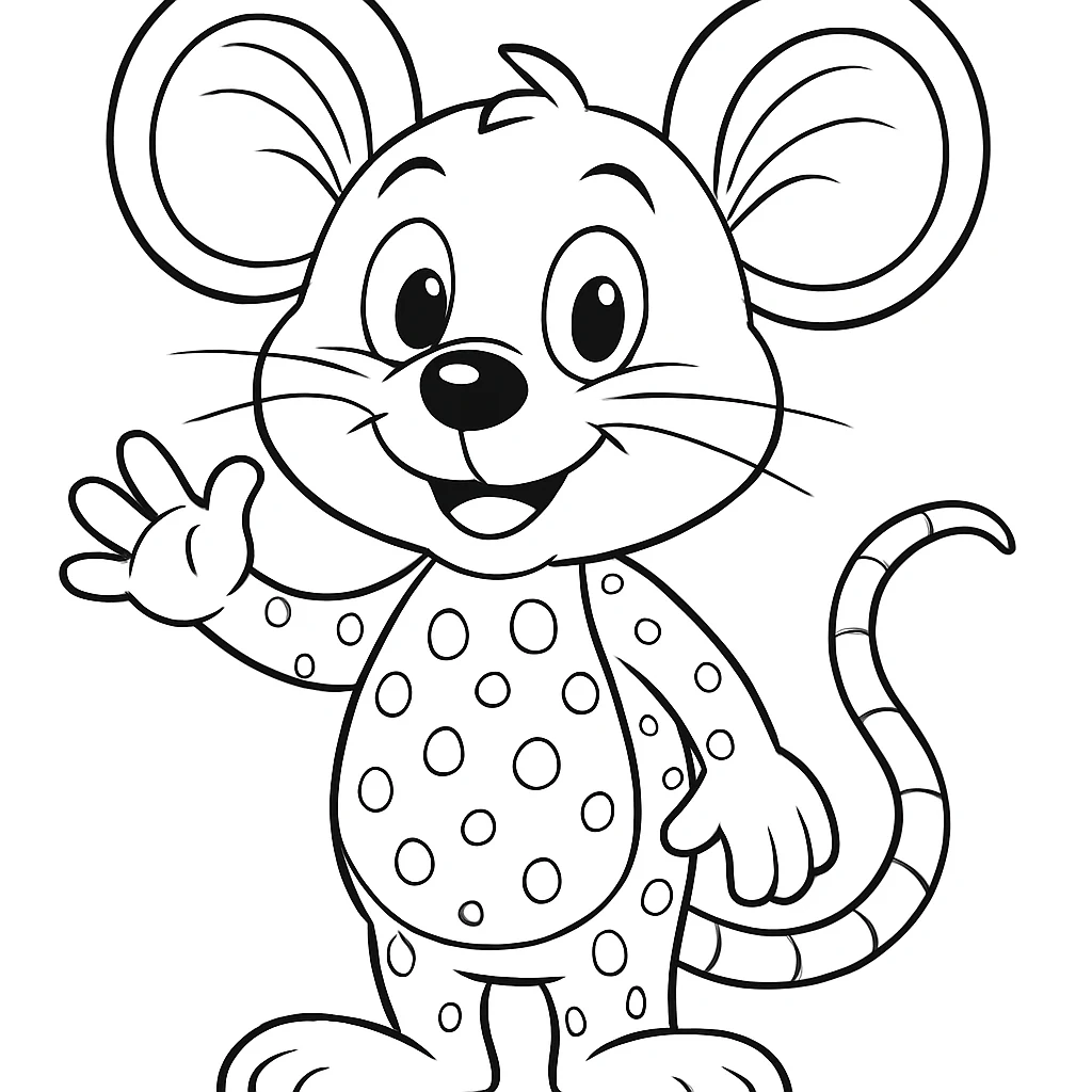 Free Mickey Mouse coloring sheet for kids