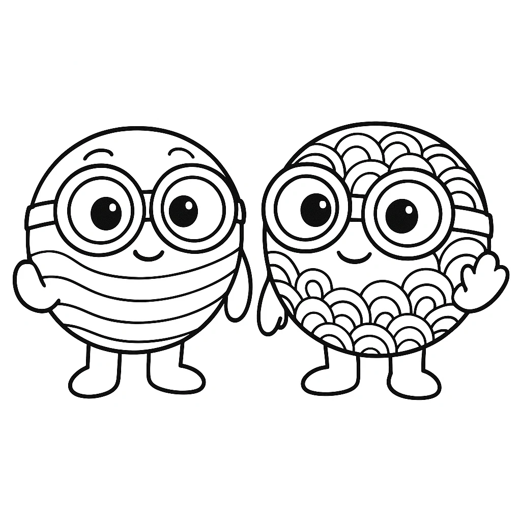 Free Minions coloring sheet for kids