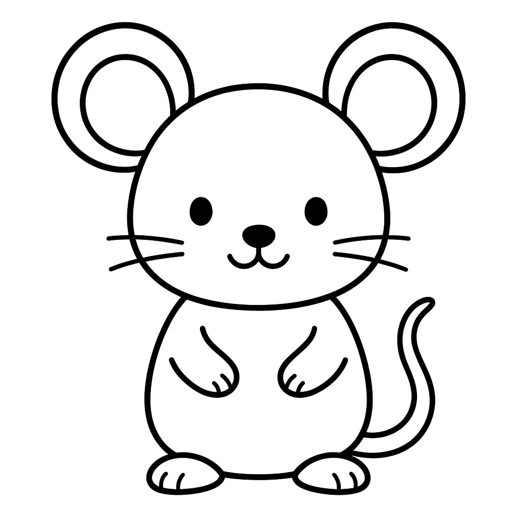 Mouse coloring pages