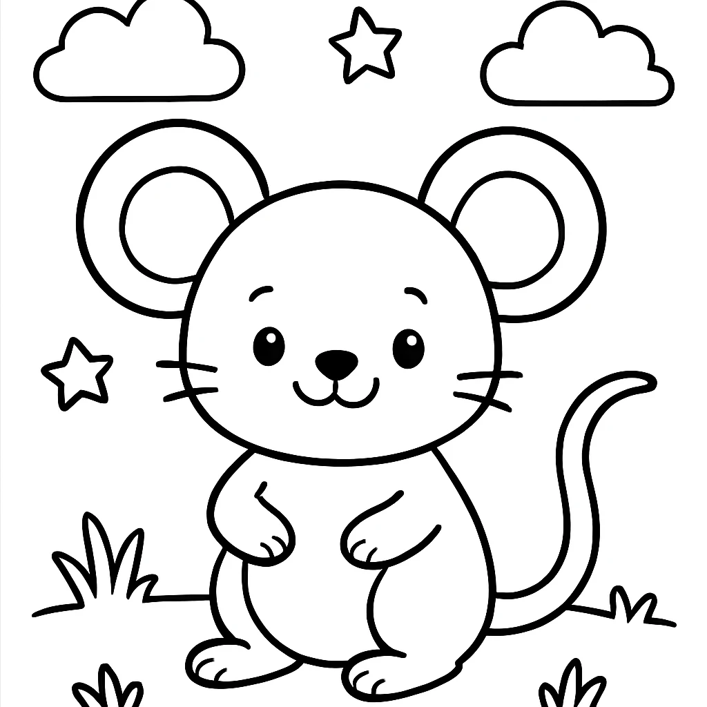 Mouse coloring pages printable for kids