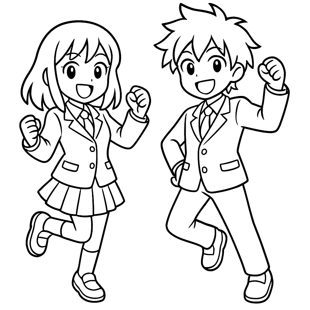 My Hero Academia drawing page for kids