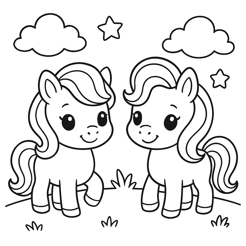 My Little Pony coloring pages printable for kids
