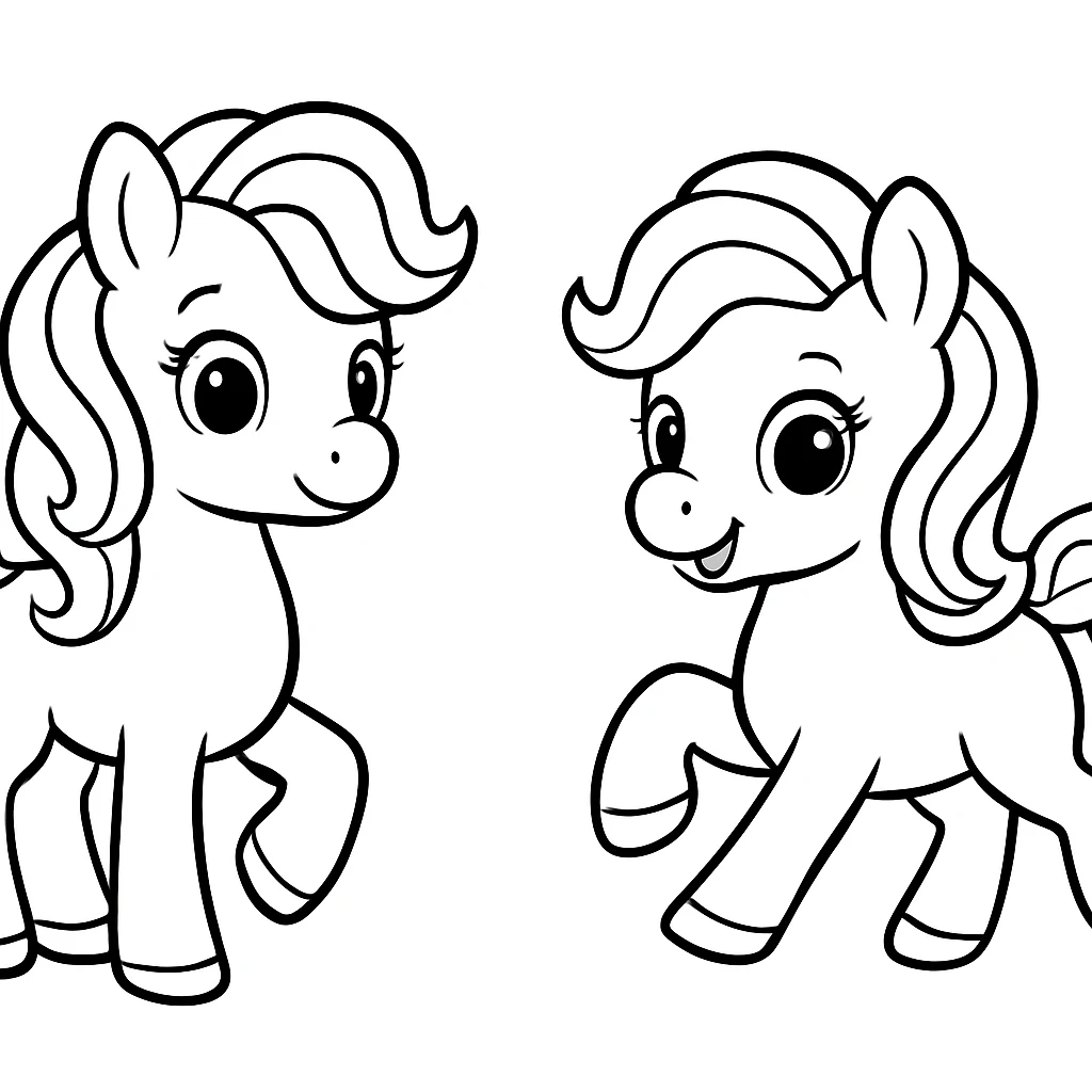 My Little Pony drawing page for kids