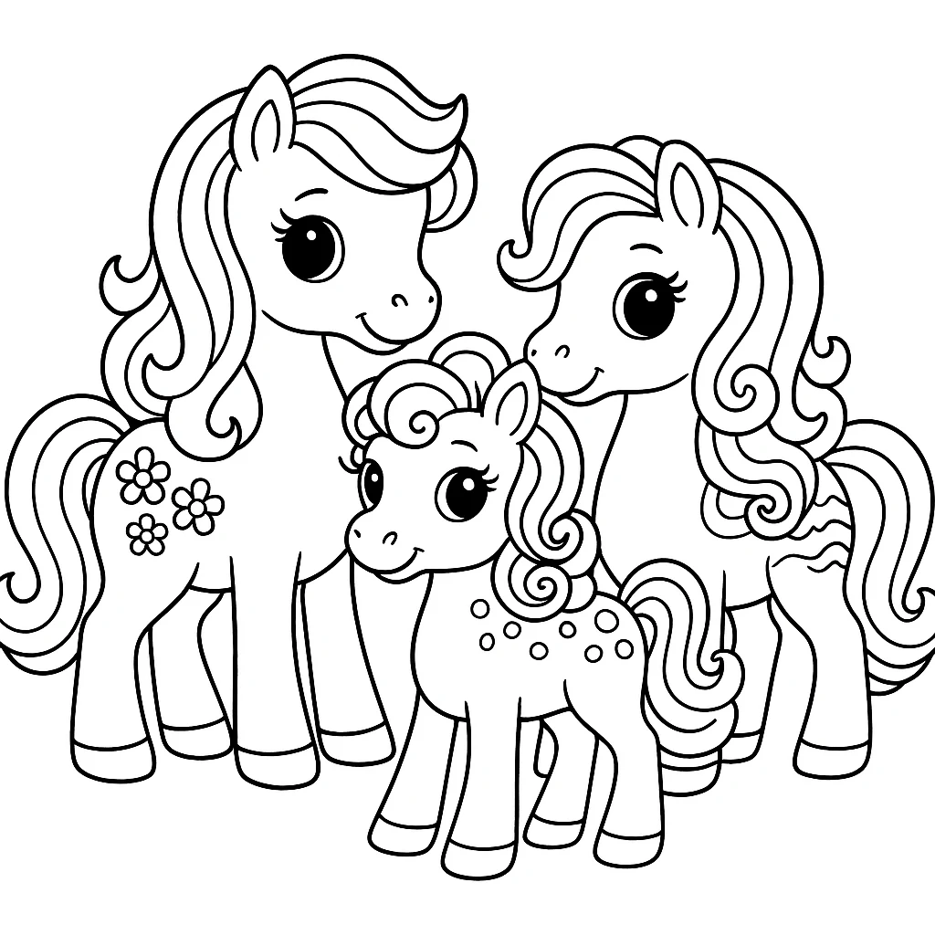 Free My Little Pony coloring sheet for kids