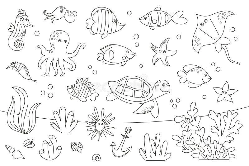 Ocean coloring pages