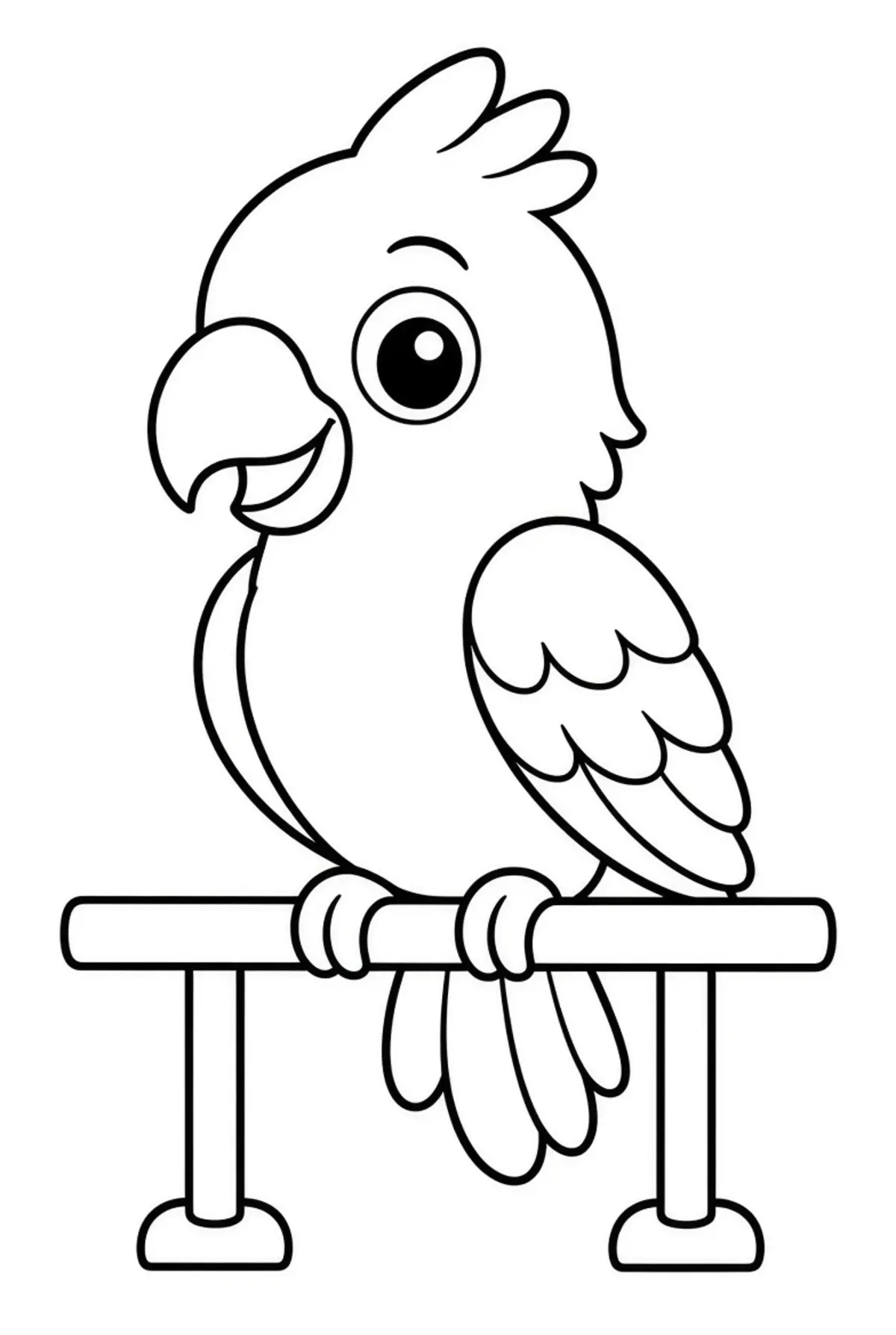 Parrot coloring pages