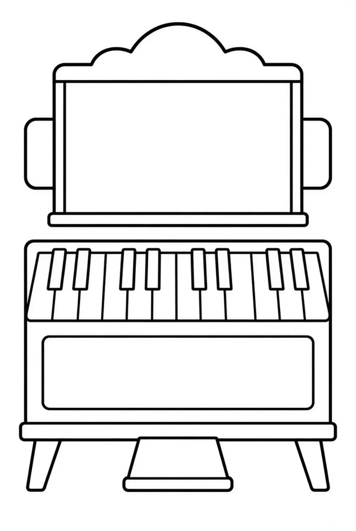 Piano coloring pages