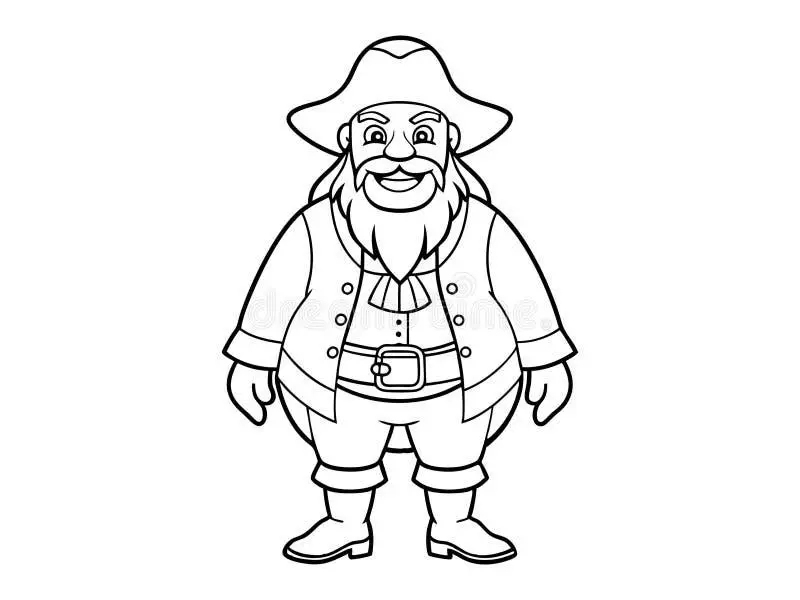 Free Pirate coloring sheet for kids