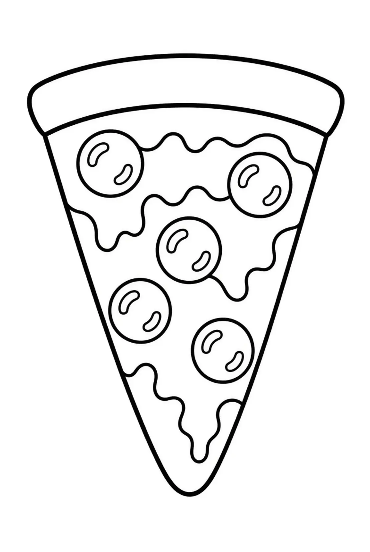 Pizza coloring pages printable for kids