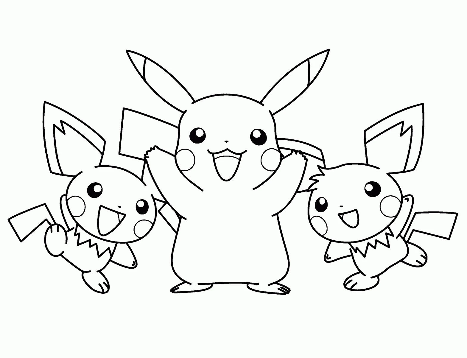 Pokemon drawing page for kids