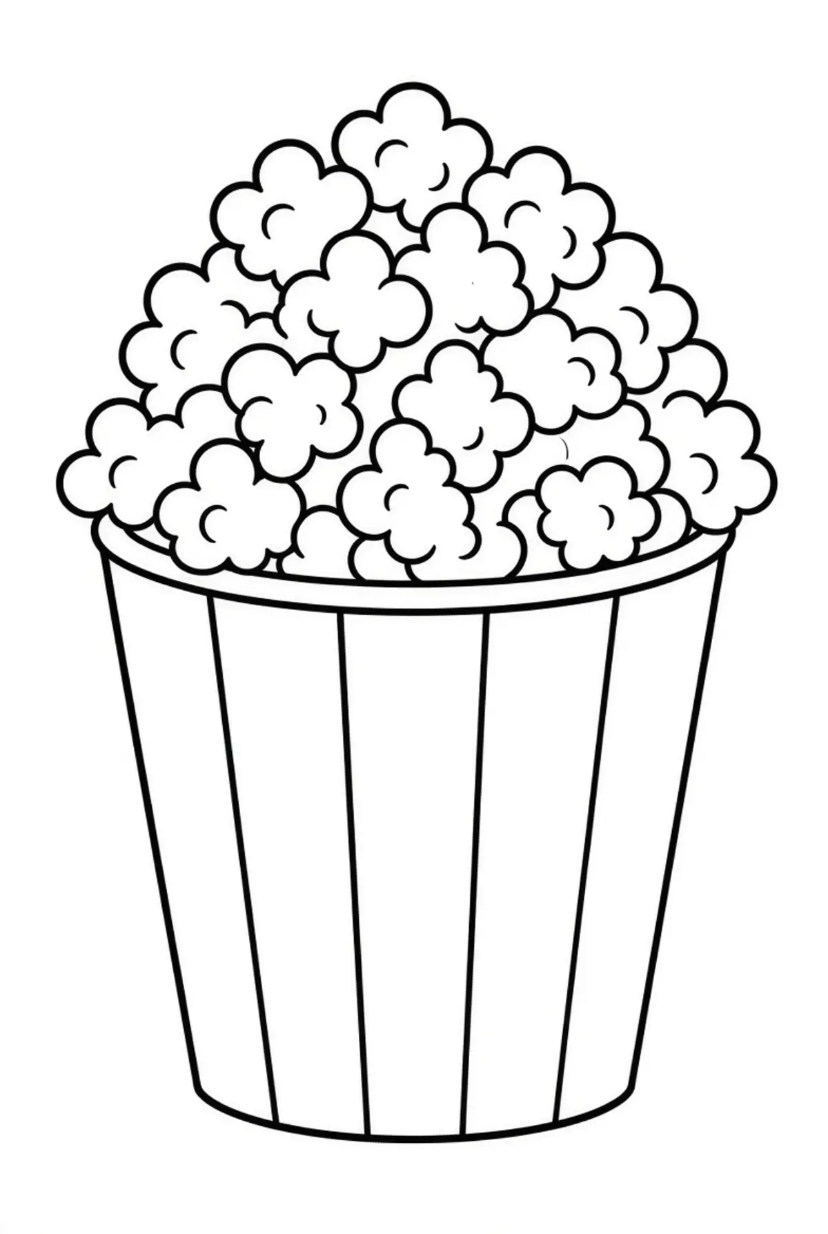 Popcorn coloring pages