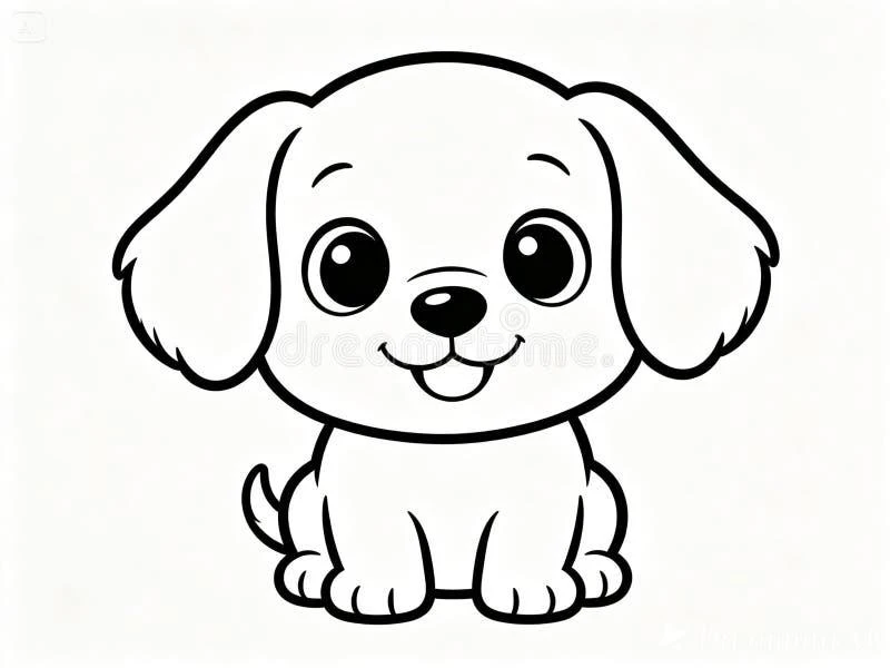 Free Puppy coloring sheet for kids