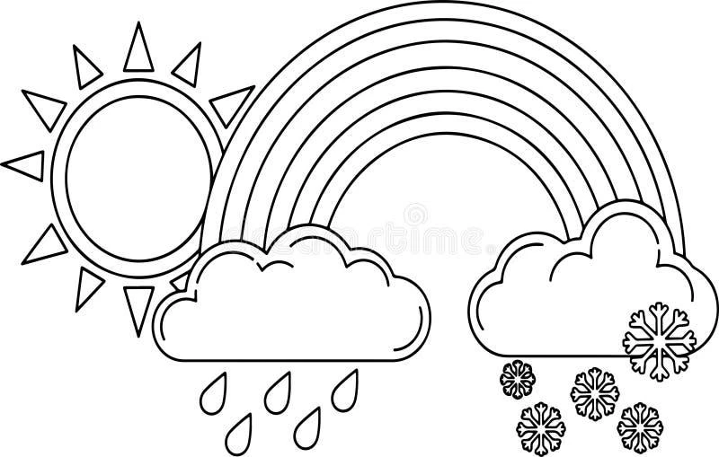 Rainbow coloring pages