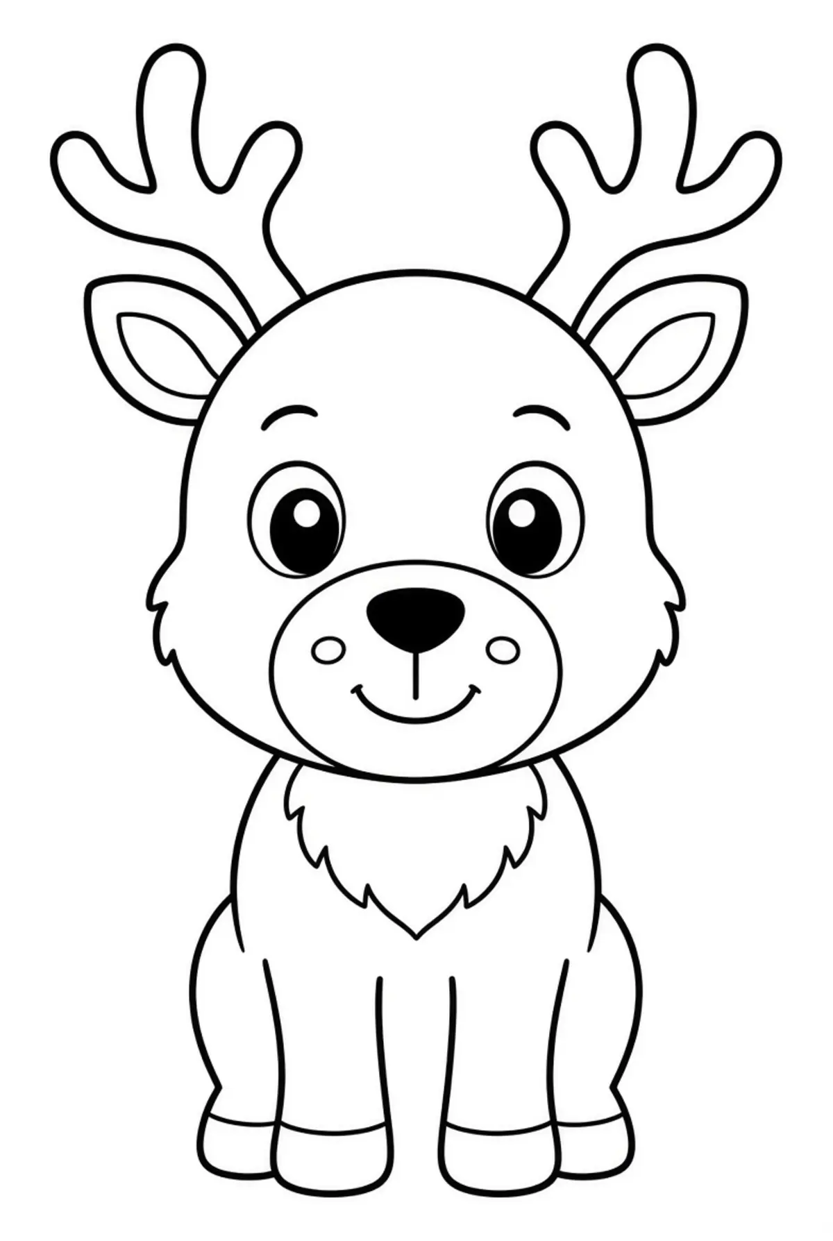 Reindeer coloring pages