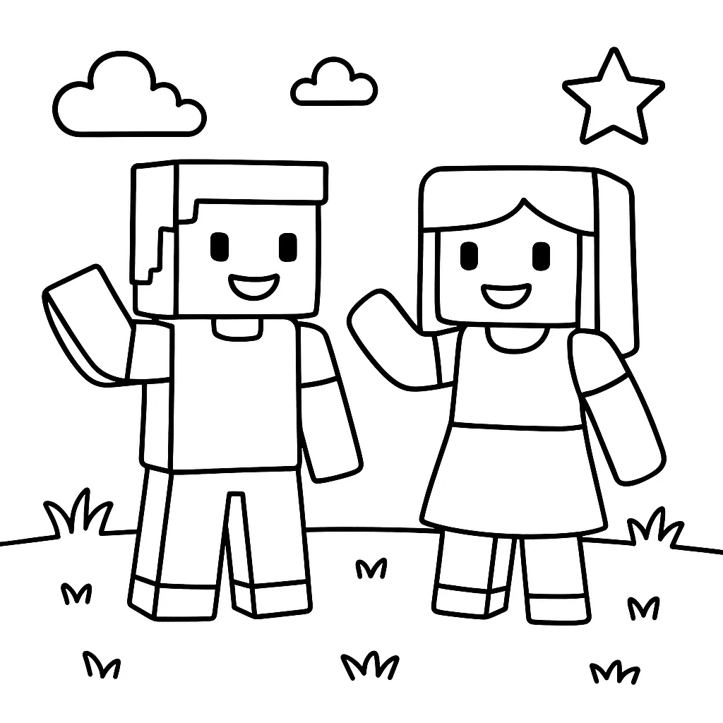 Roblox coloring pages printable for kids