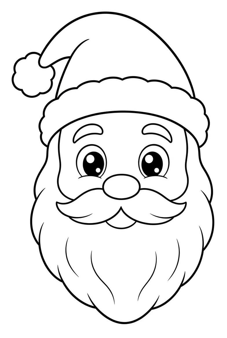 Santa coloring pages