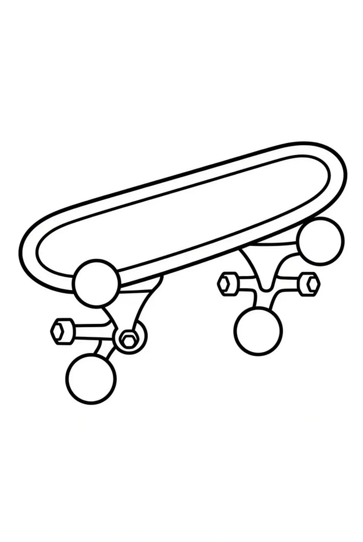 Skateboard coloring pages