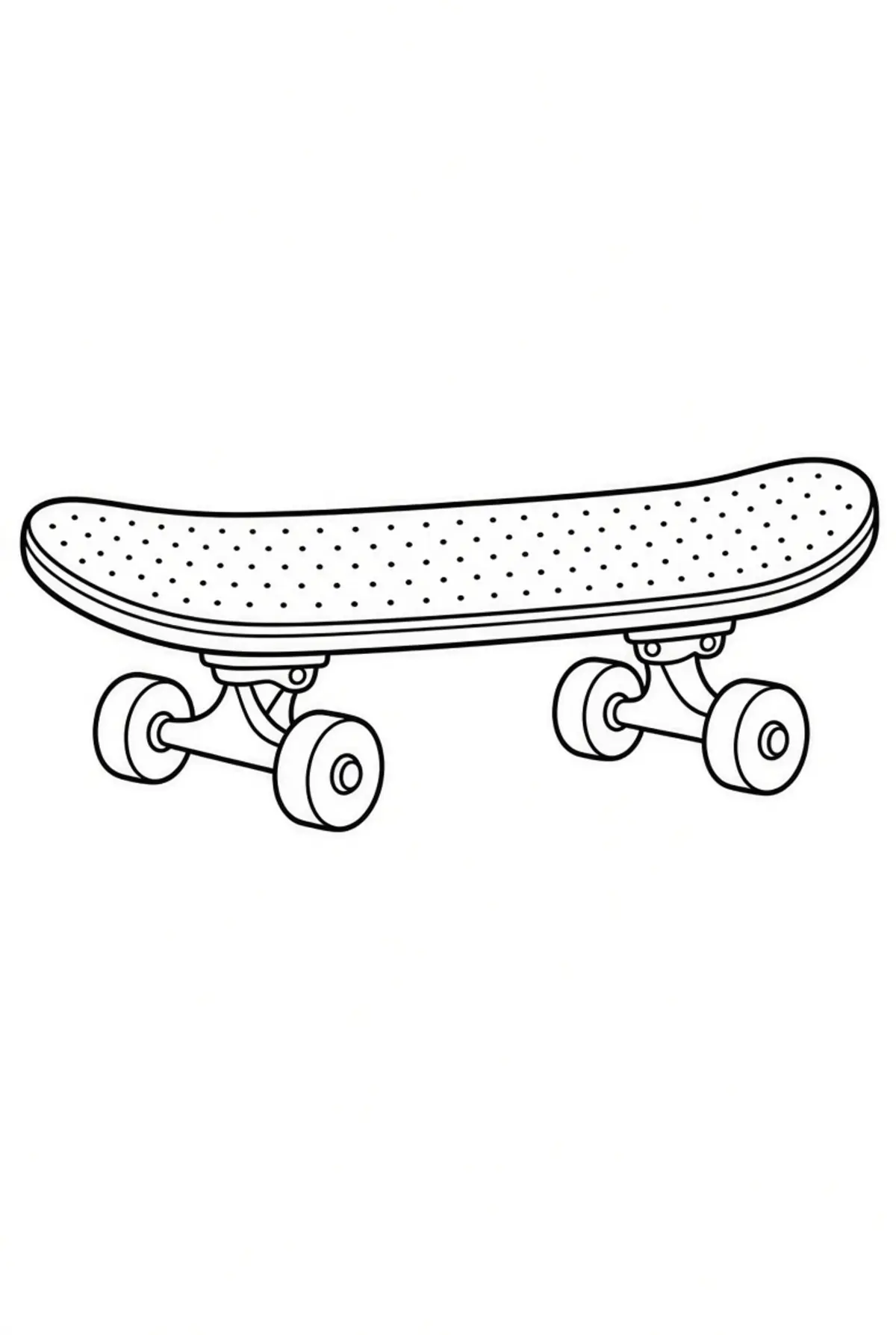 Skateboard drawing page for kids