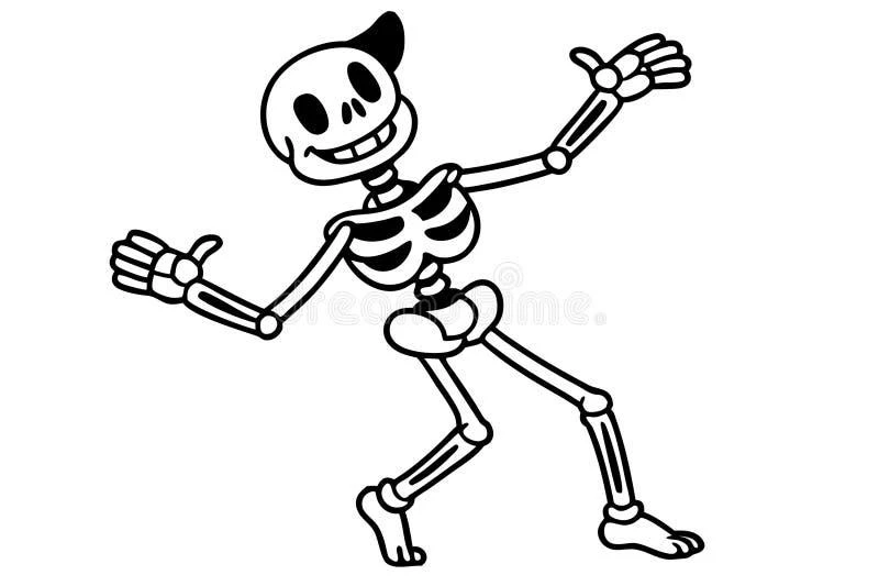 Skeleton coloring pages printable for kids