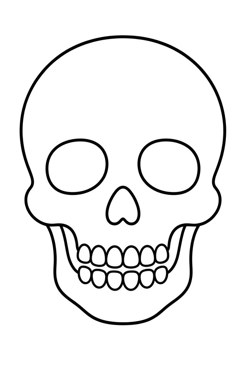 Skull coloring pages