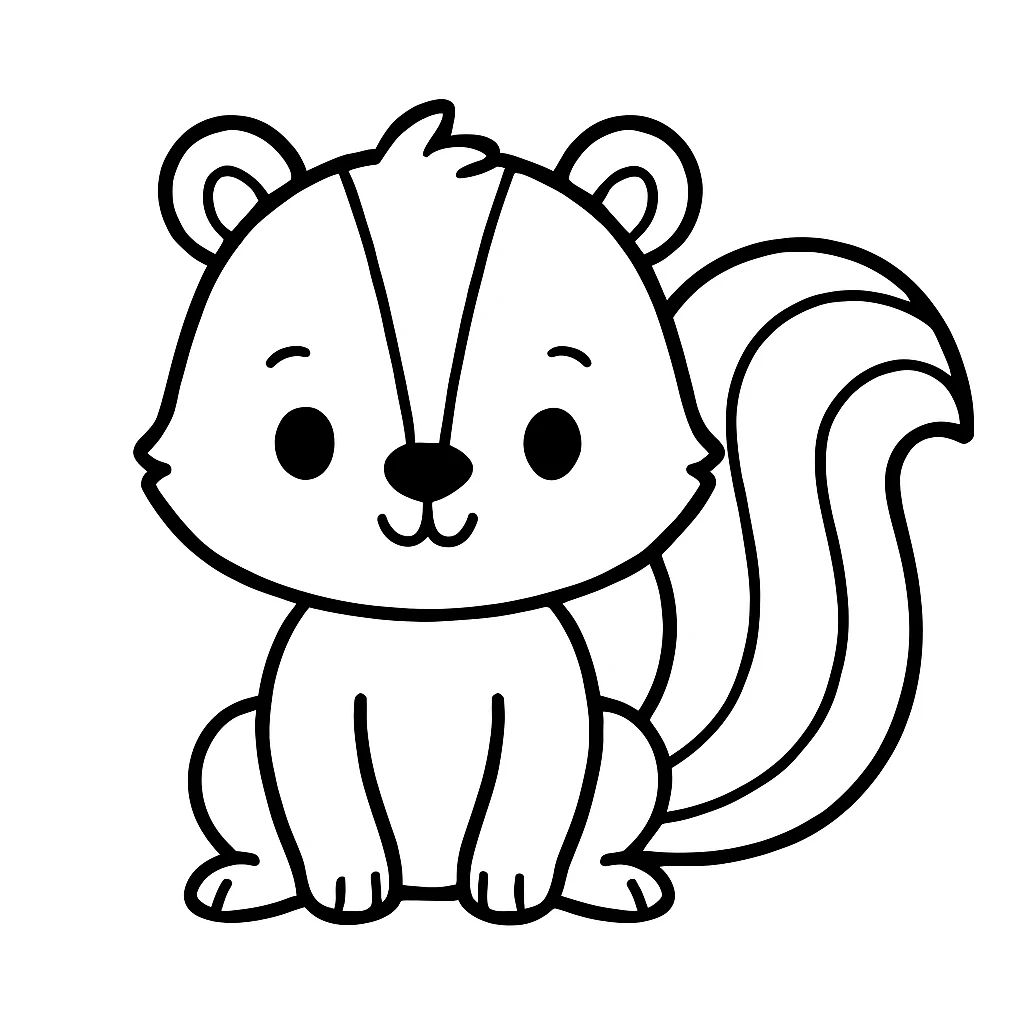 Skunk coloring pages