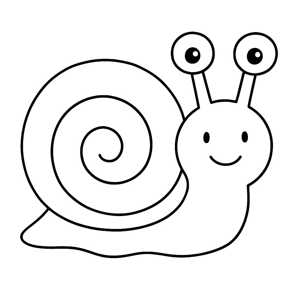 Snail coloring pages