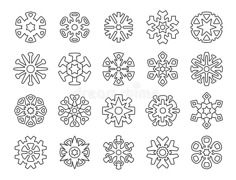 Snowflake coloring pages