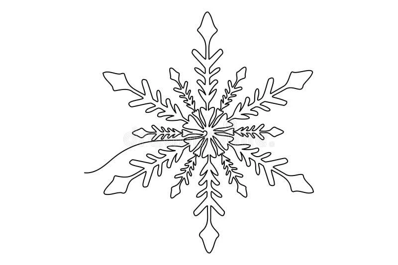 Snowflake coloring pages printable for kids