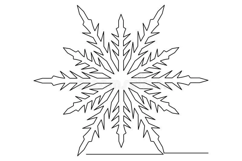 Free Snowflake coloring sheet for kids