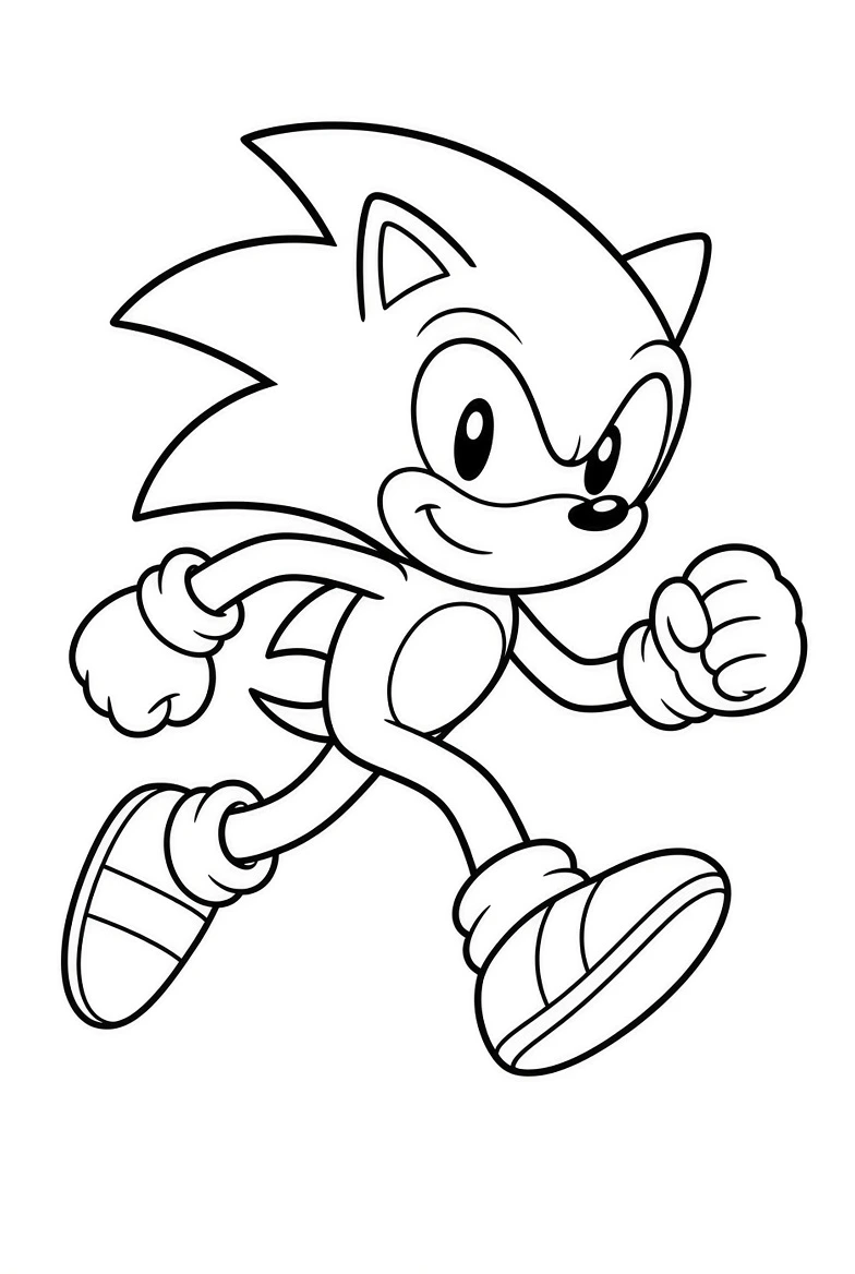 Sonic coloring pages