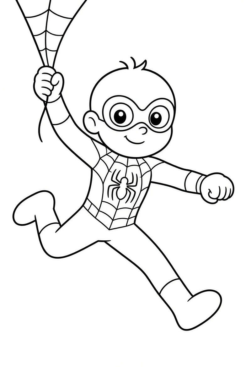 Spiderman coloring pages printable for kids