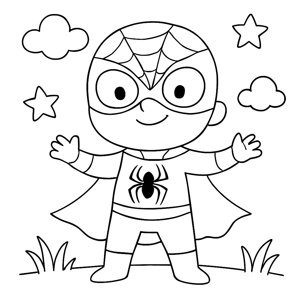 Spidey coloring pages printable for kids
