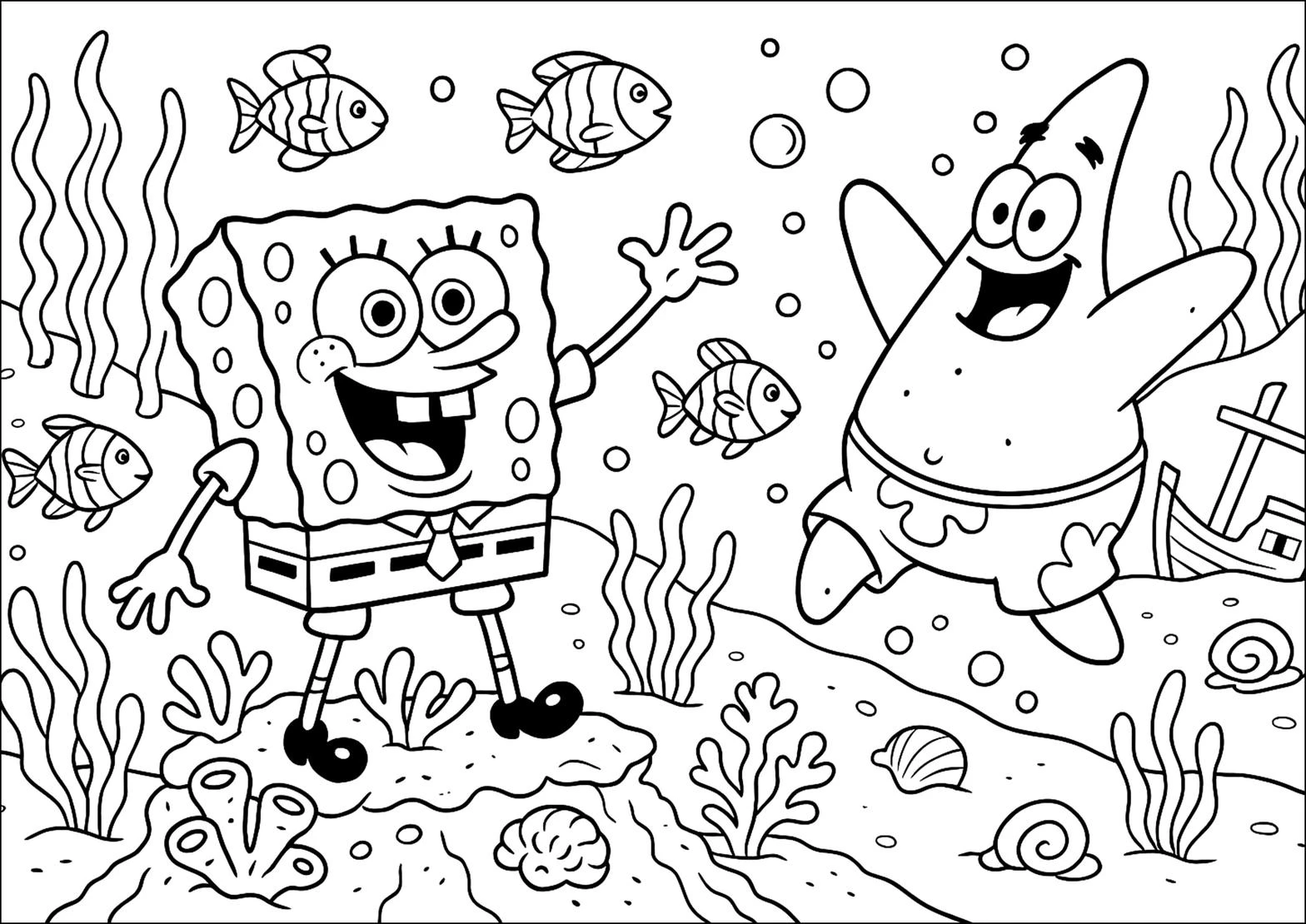 Spongebob coloring pages