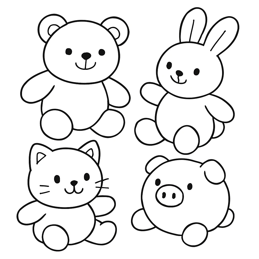 Squishmallow drawing page for kids