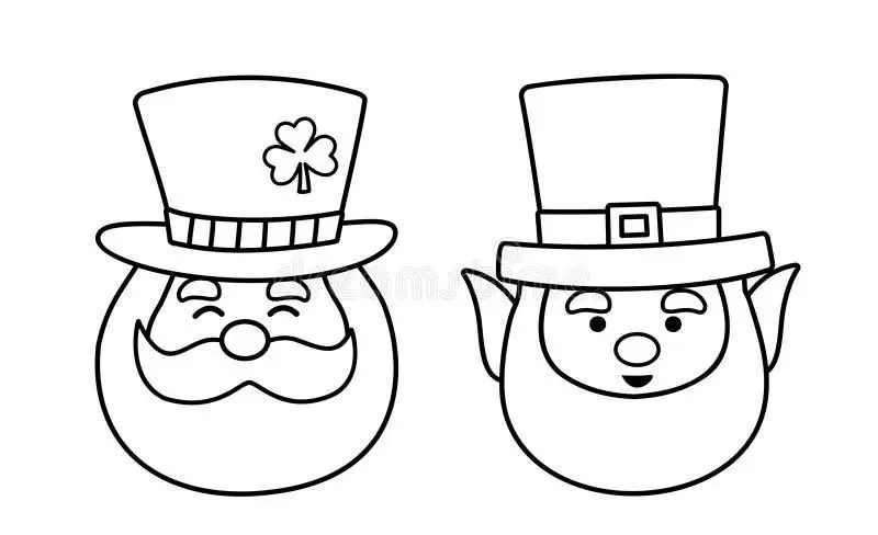 St Patricks drawing page for kids